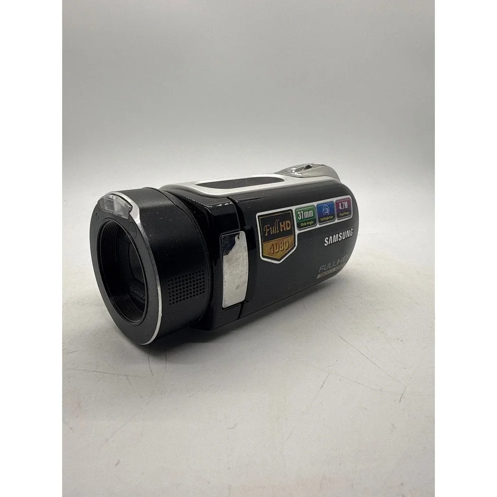 Samsung HMX-H100N Full HD 1080 Camcorder Black Silver 10x Optical Zoom Digital
